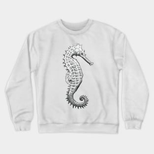 Black and White Seahorse Crewneck Sweatshirt